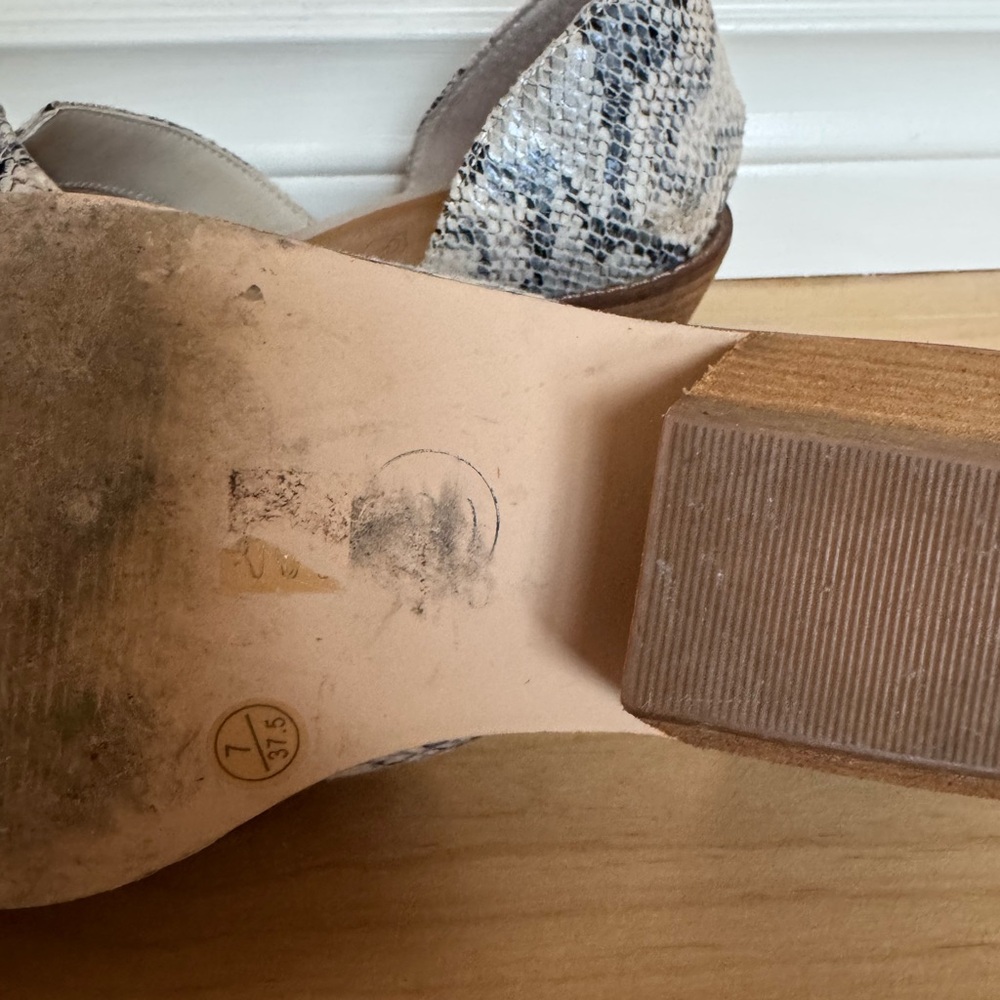 Snakeskin Patterned Women's Shoes - Picture 4 of 5